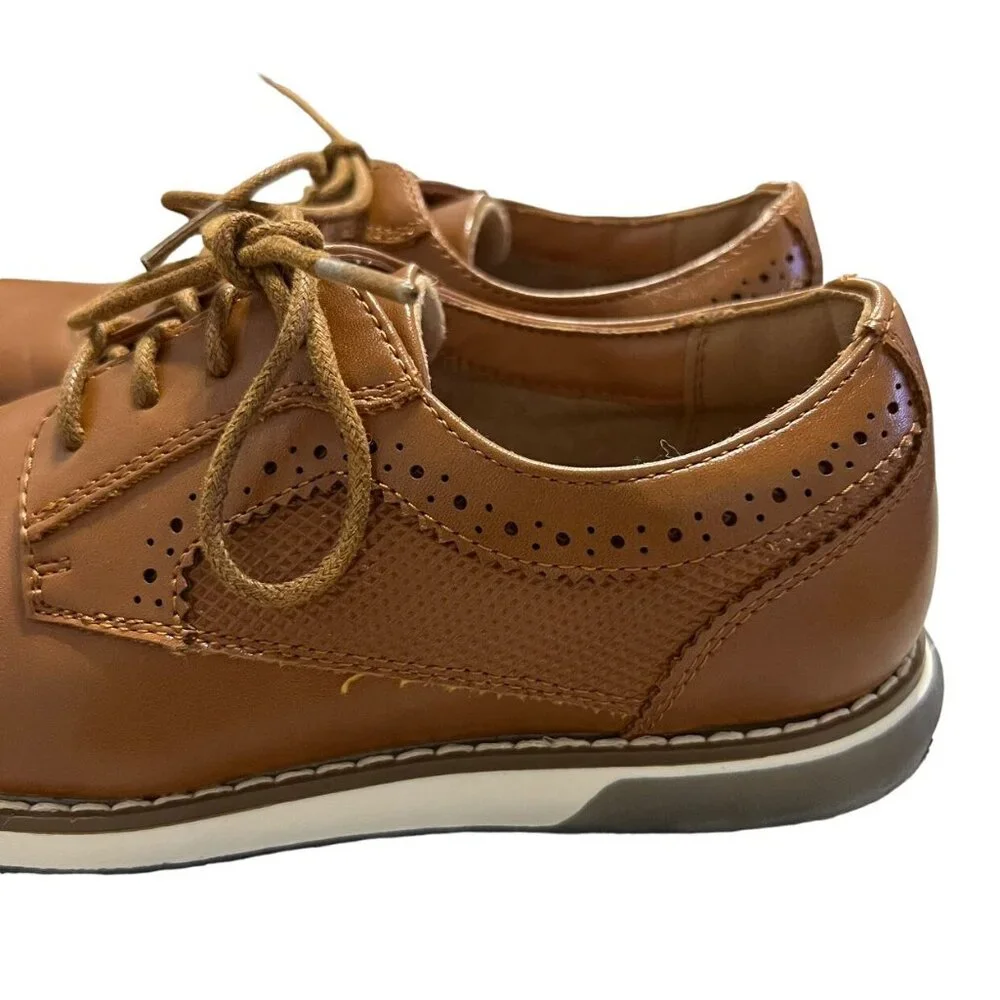 Bruno Marc 3 (Big Kid) Brown Leather Oxford Shoes